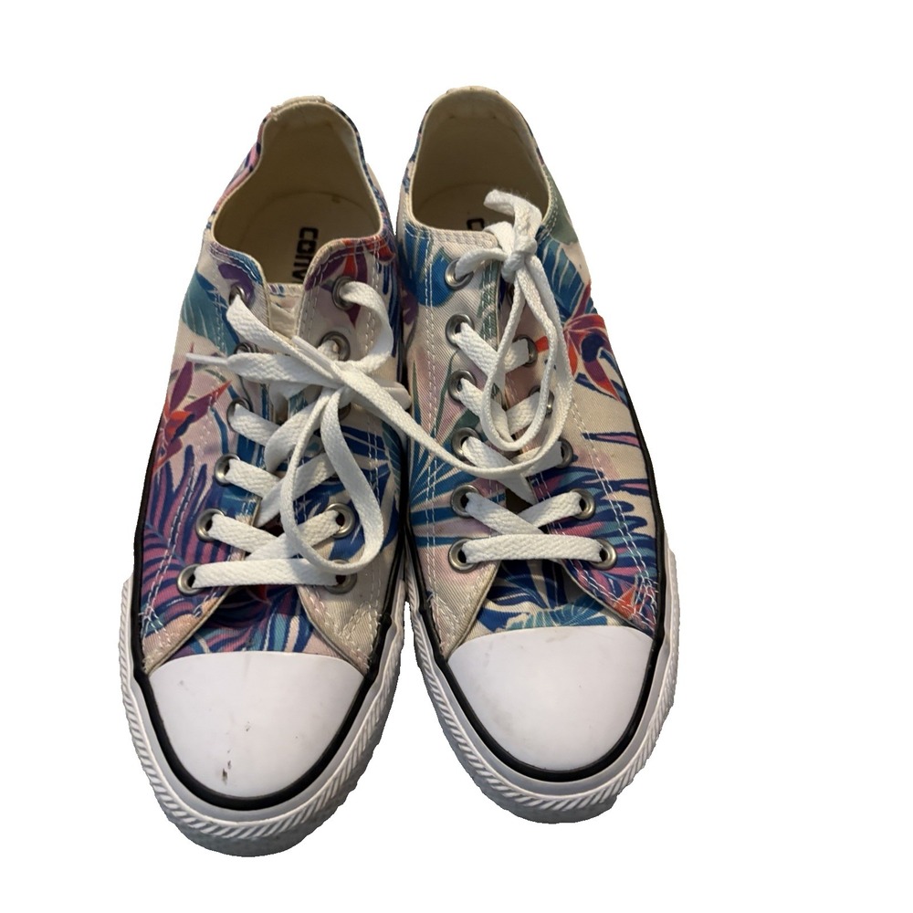 Converse Chuck Taylor All Star Tropical Palm Leaf Low Top‎ Sneakers Womens 8